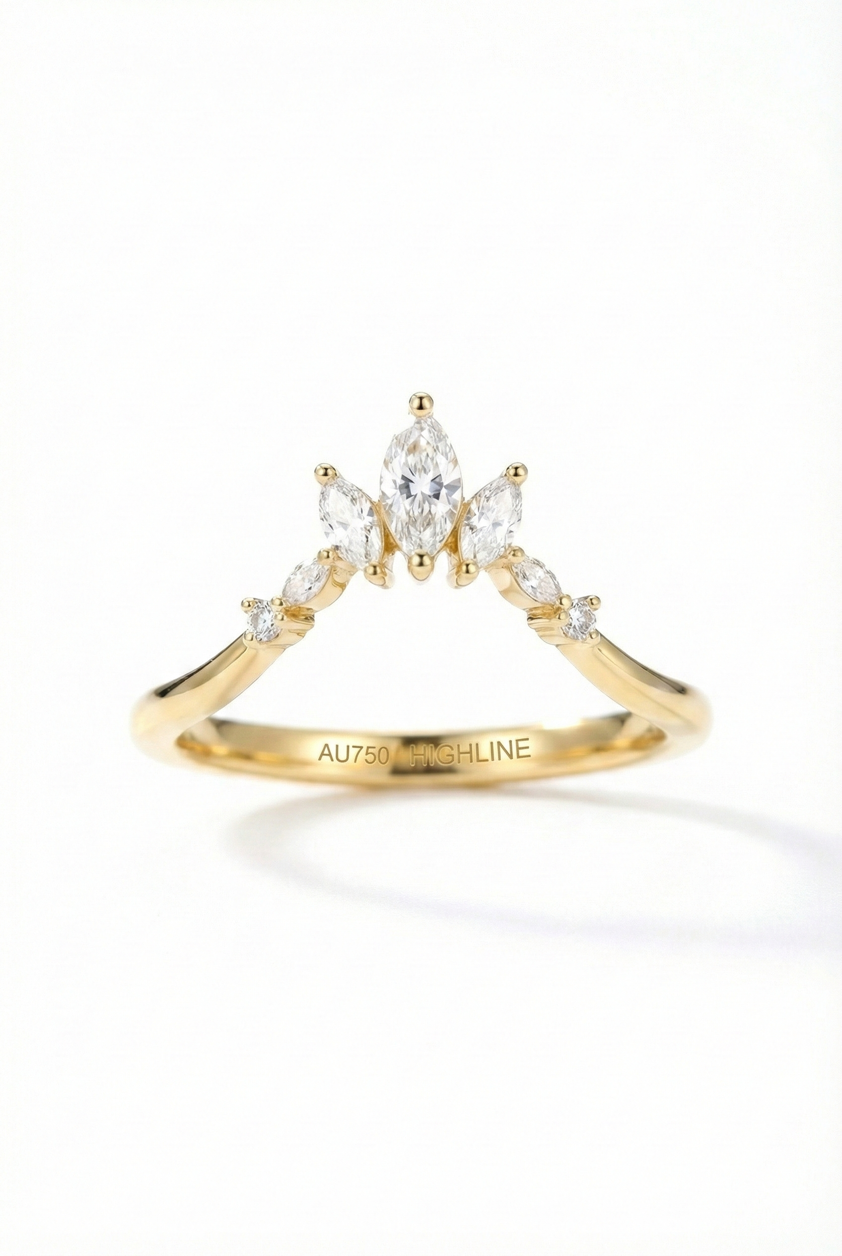 The Diadem | Marquise Chevron Band